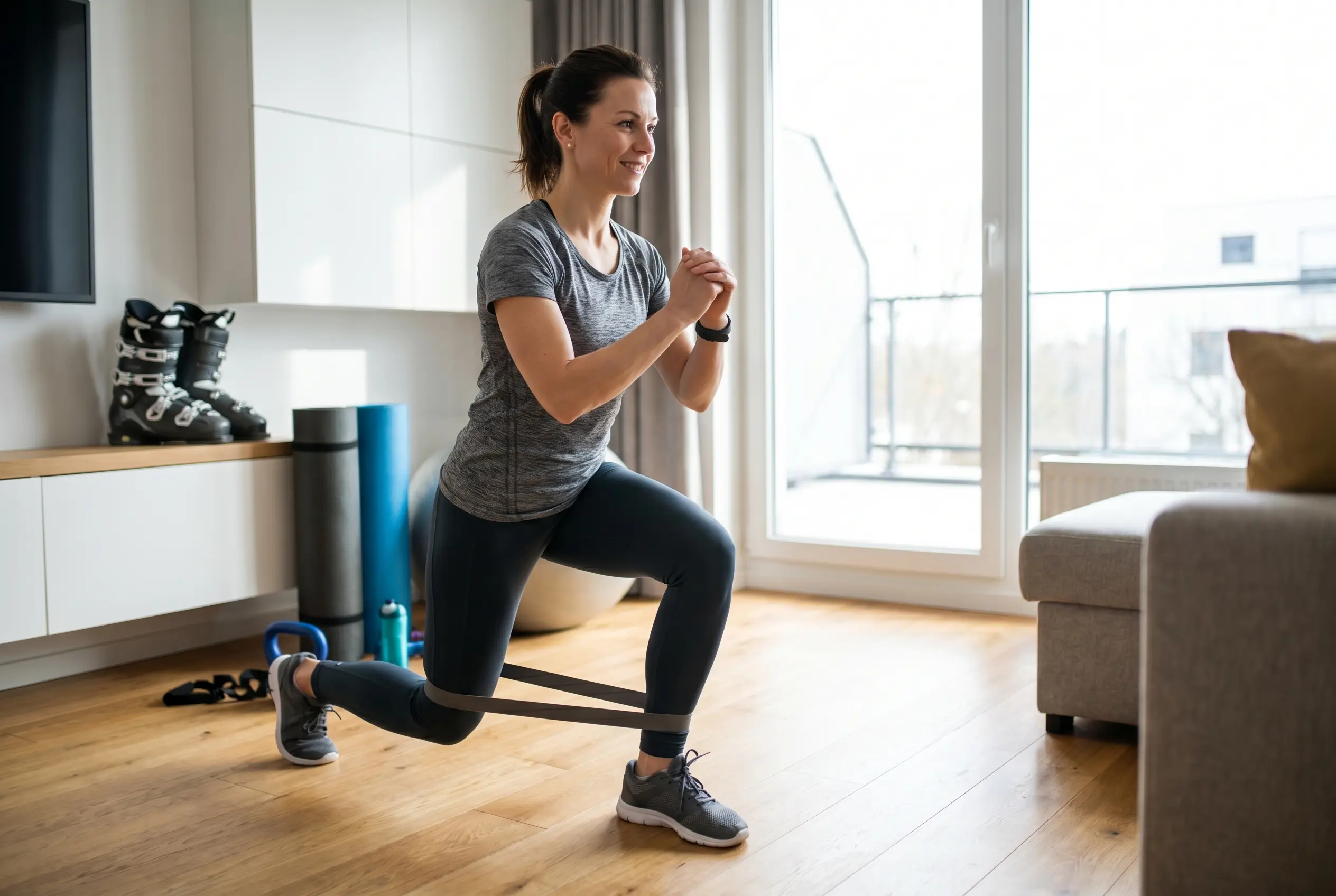 Trening siłowy dla narciarzy w domu – plan